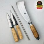 কোরবানী স্পেশাল ছুরি-চাপাতি কম্বো পেকেজ [কাঠের হাতল]